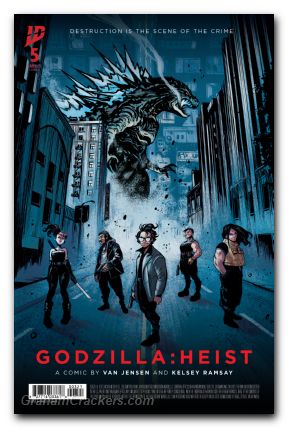 Godzilla Heist #5 (2025) cover b tunica movie poster variant