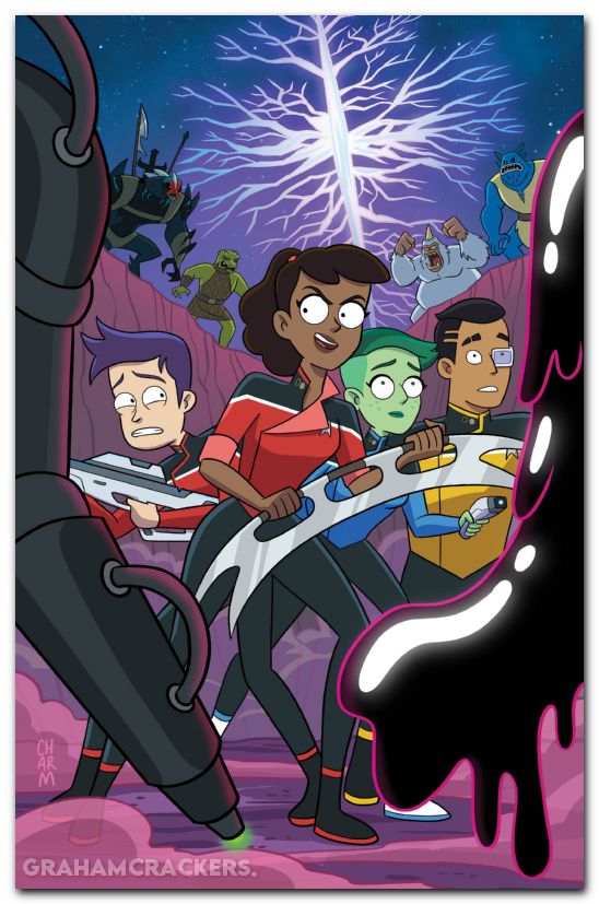 IDW Classics Star Trek Lower Decks #1 (2024) 2026 edition cover b charm foil virgin variant