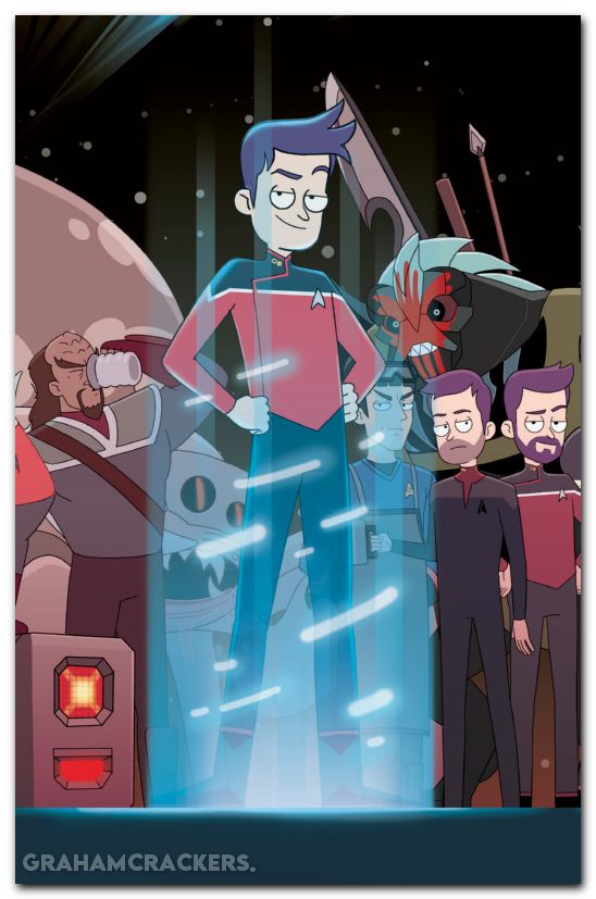 Star Trek Lower Decks #14 (2024) cover b fenoglio connecting variant