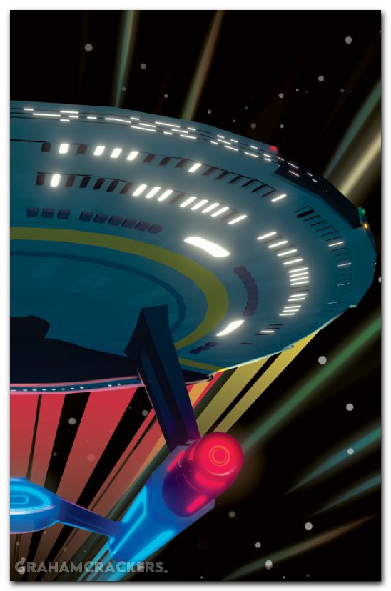 Star Trek Lower Decks #18 (2024) cover b fenoglio connecting variant