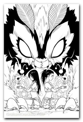 Mothra Queen Of The Monsters #1 (2025) cover d campbell b&w variant