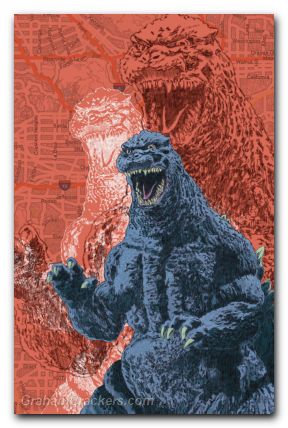 Godzilla Vs America Los Angeles #1 (2025) cover d baker variant