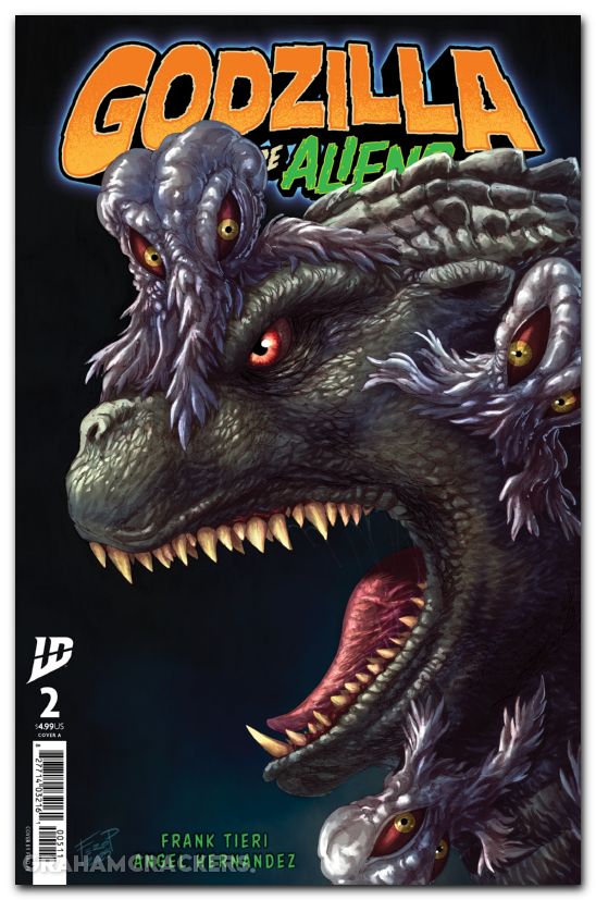 Godzilla Here There Be Aliens #2 (2025) cover a