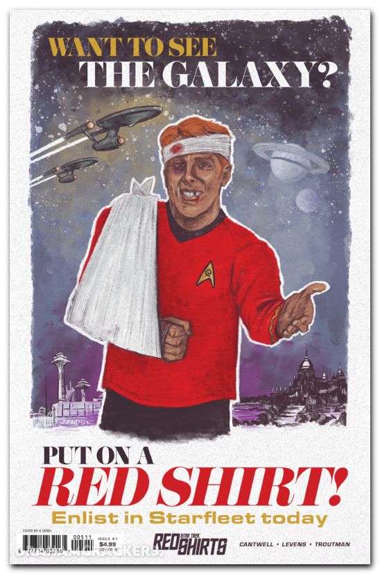 Star Trek Red Shirts #1 (2025) cover b lendl federation recruitment variant
