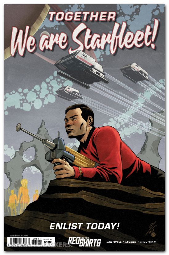 Star Trek Red Shirts #2 (2025) cover b levens federation recruitment variant