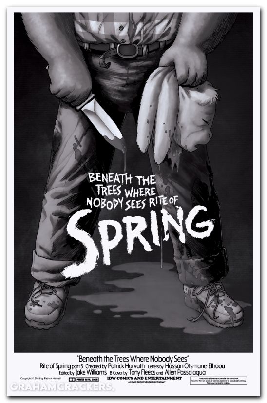 Beneath The Trees Where Nobody Sees Rite Of Spring #5 (2025) cover e fleecs b&w variant