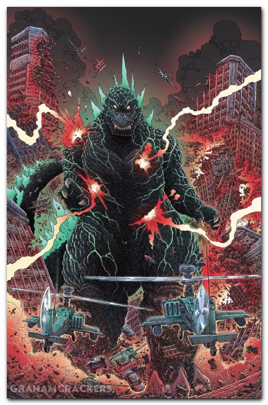 Godzilla #4 (2025) cover d stokoe virgin variant