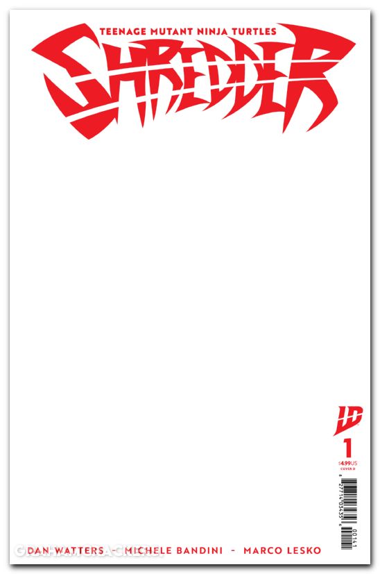 Teenage Mutant Ninja Turtles Shredder #1 (2025) cover d sketch variant