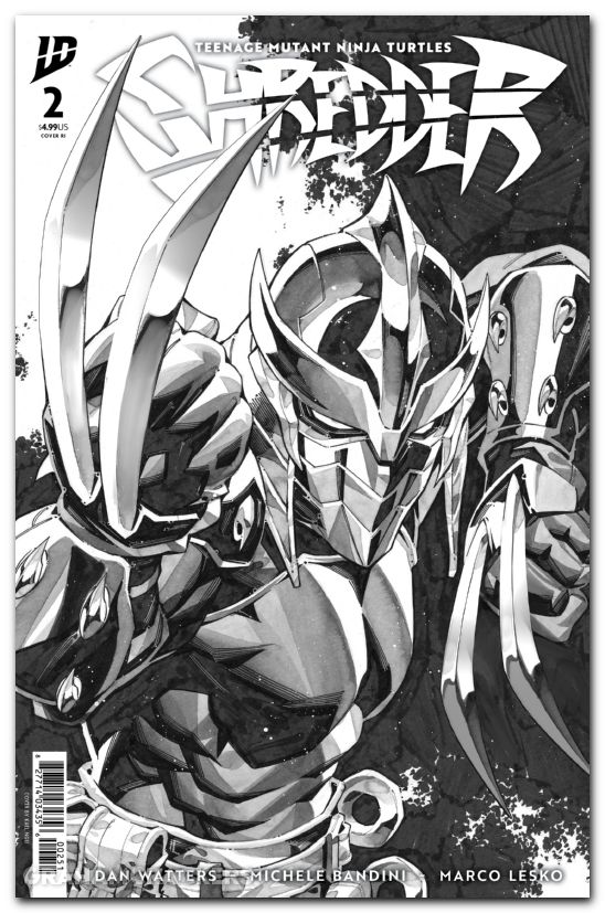 Teenage Mutant Ninja Turtles Shredder #2 (2025) cover e ngu b&w variant