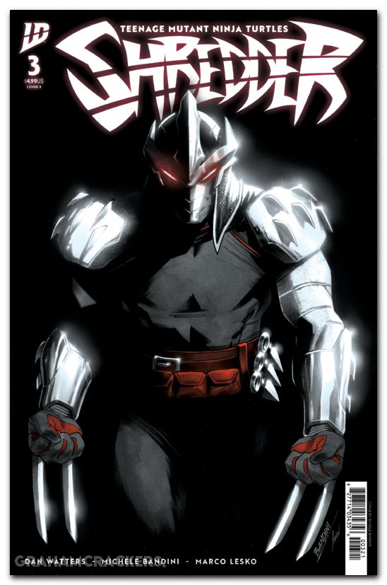 Teenage Mutant Ninja Turtles Shredder #3 (2025) cover b bandini variant