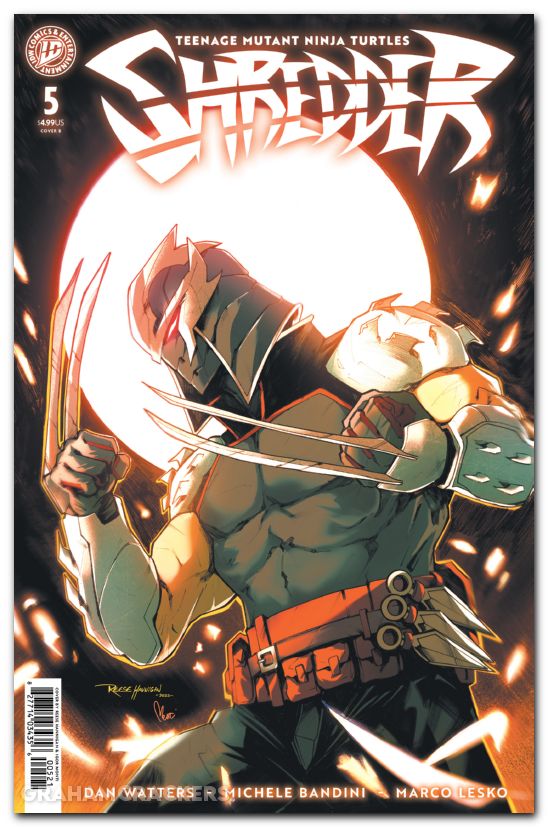 Teenage Mutant Ninja Turtles Shredder #5 (2025) cover b bandini variant