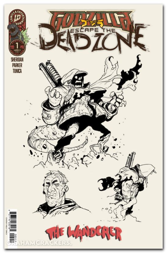 Godzilla Escape The Deadzone #1 (2025) cover c tunica concept art variant