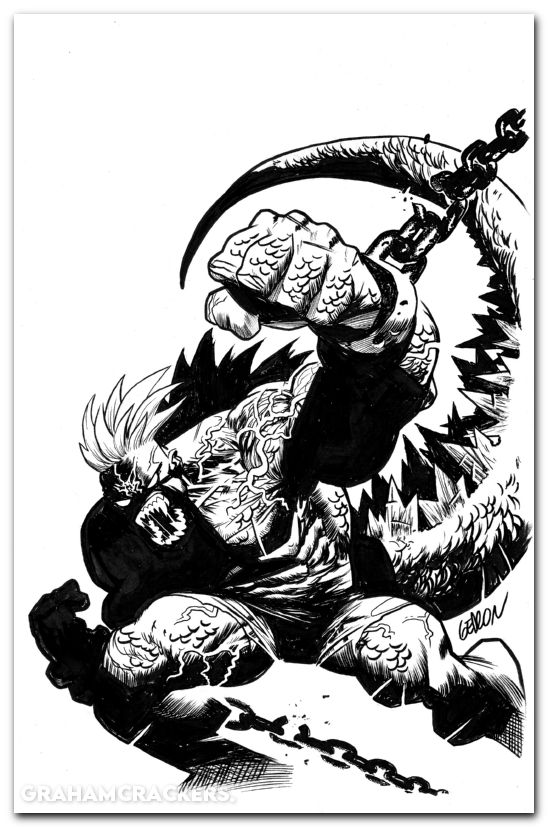 Godzilla Escape The Deadzone #2 (2025) cover c gedeon b&w virgin variant