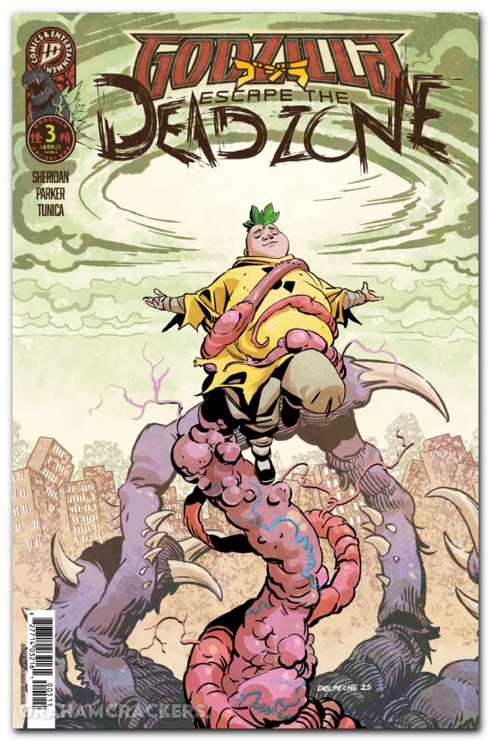 Godzilla Escape The Deadzone #3 (2025) cover b delpeche variant