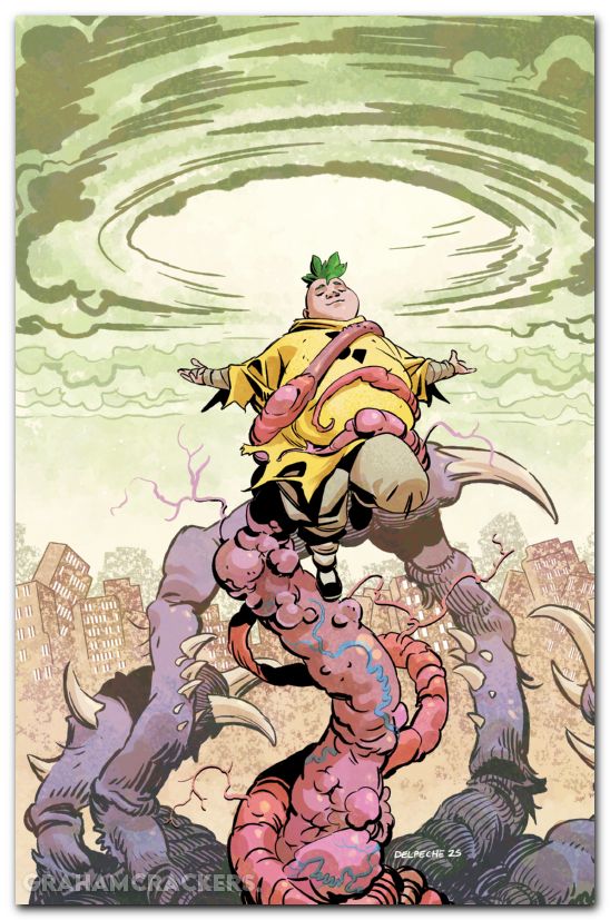 Godzilla Escape The Deadzone #3 (2025) cover c delpeche b&w virgin variant