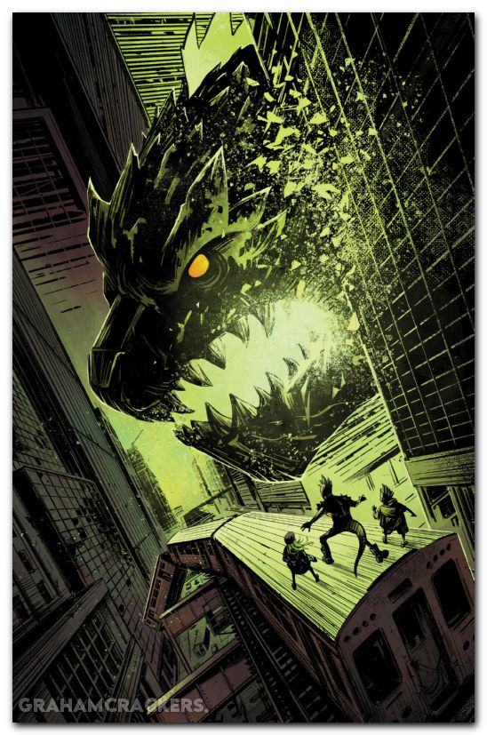 Godzilla Escape The Deadzone #4 (2025) cover c fullerton virgin variant