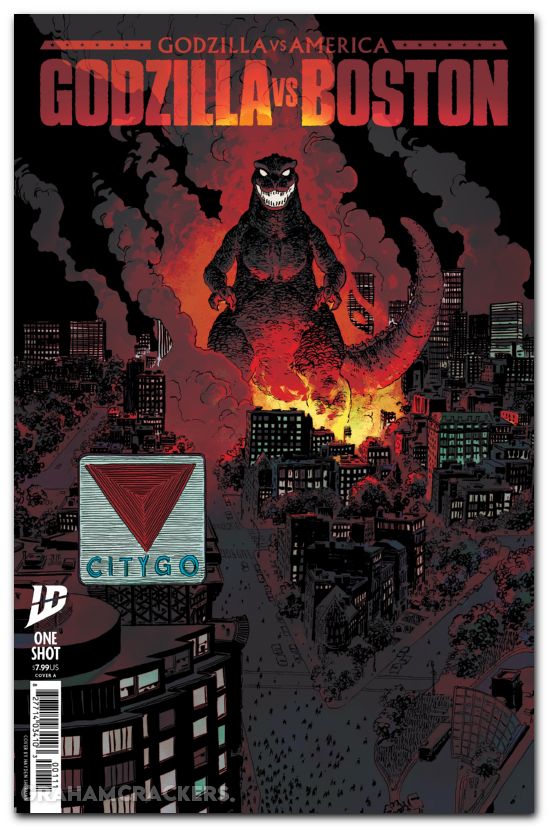 Godzilla Vs America Boston #1 (2025) cover a