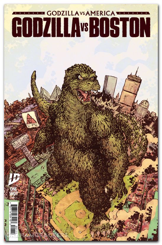 Godzilla Vs America Boston #1 (2025) cover b lonergan variant
