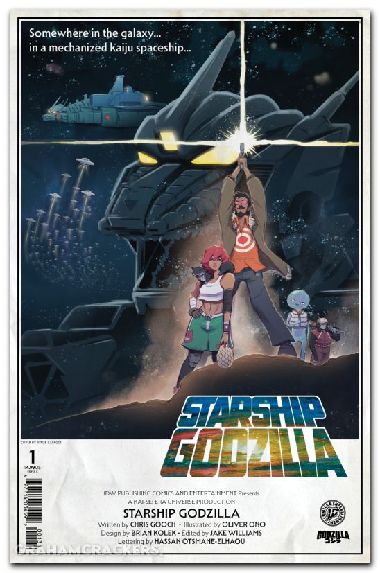 Starship Godzilla #1 (2025) cover c cafaggi variant