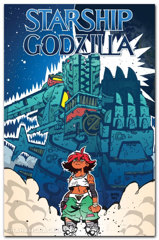 Starship Godzilla #3 (2025) cover c lankry movie homage variant