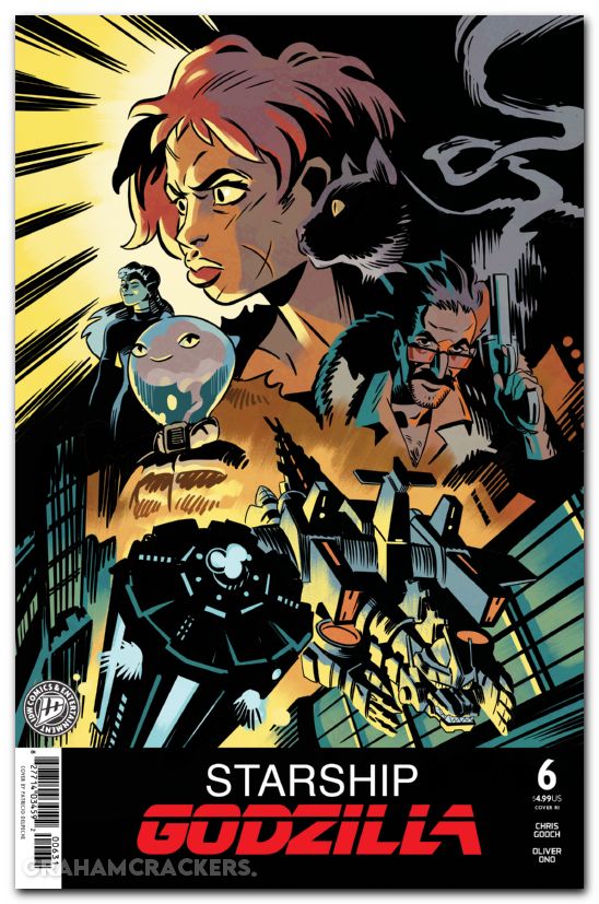 Starship Godzilla #6 (2025) cover c delpeche movie homage variant