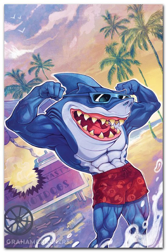 Street Sharks #1 (2025) cover e beals virgin variant