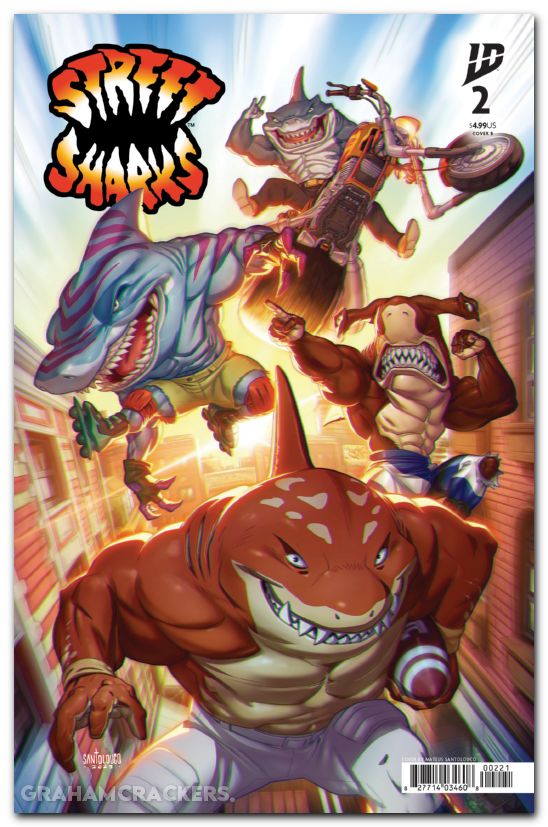 Street Sharks #2 (2025) cover b santolouco variant