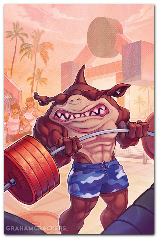 Street Sharks #3 (2025) cover d beals virgin variant