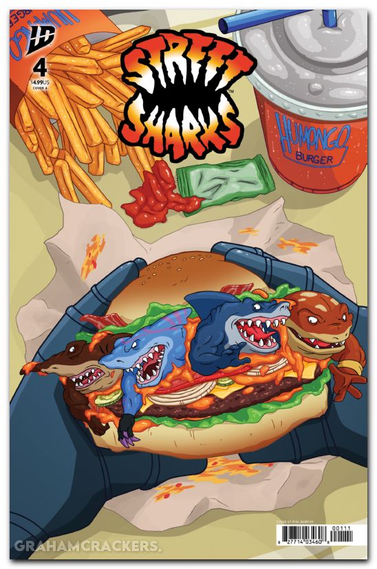 Street Sharks #4 (2025) cover a