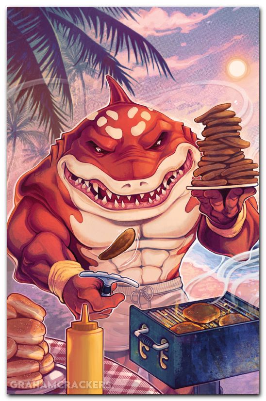 Street Sharks #4 (2025) cover d beals virgin variant