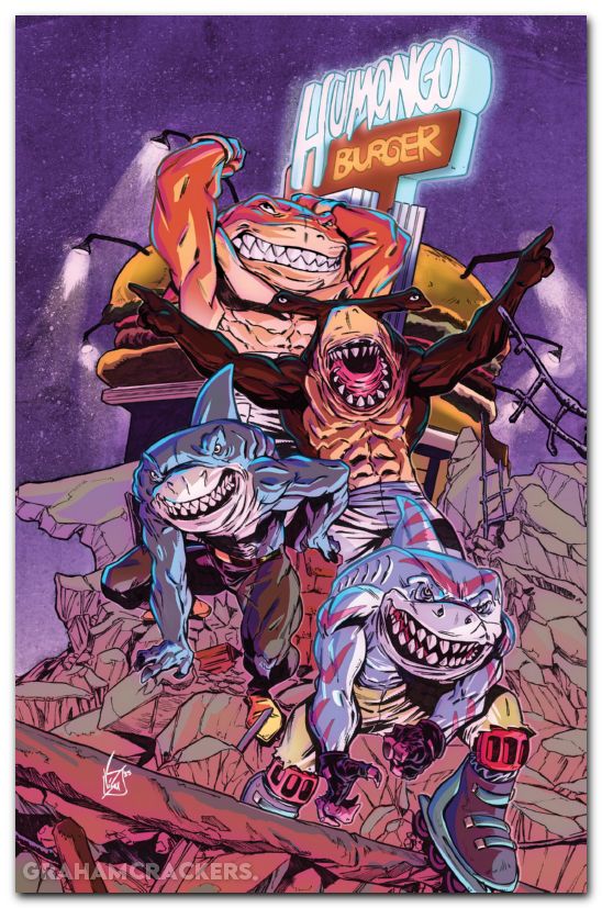 Street Sharks #4 (2025) cover e federici virgin variant