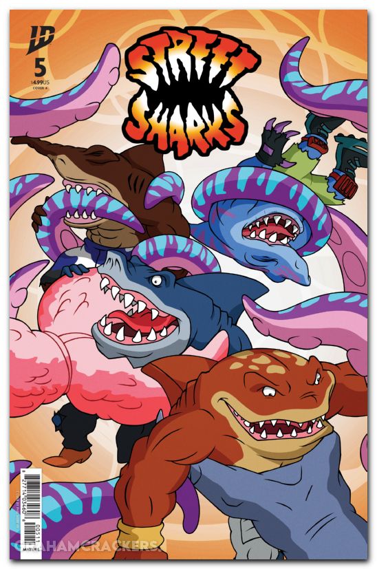 Street Sharks #5 (2025) cover a