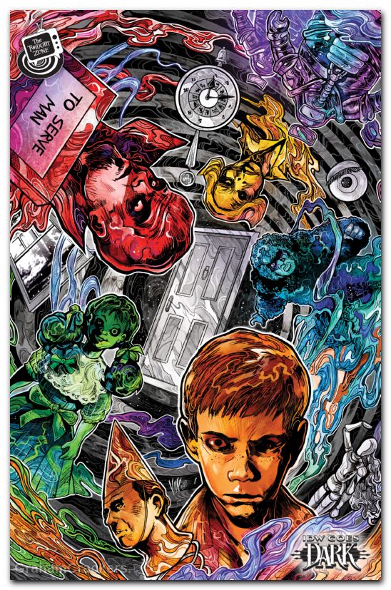 Twilight Zone #11 (2025) cover c riccardi idw goes dark variant