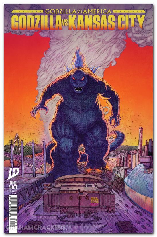 Godzilla Vs America Kansas City #1 (2025) cover a