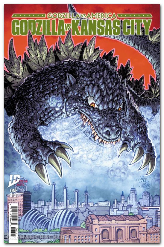 Godzilla Vs America Kansas City #1 (2025) cover b moody variant
