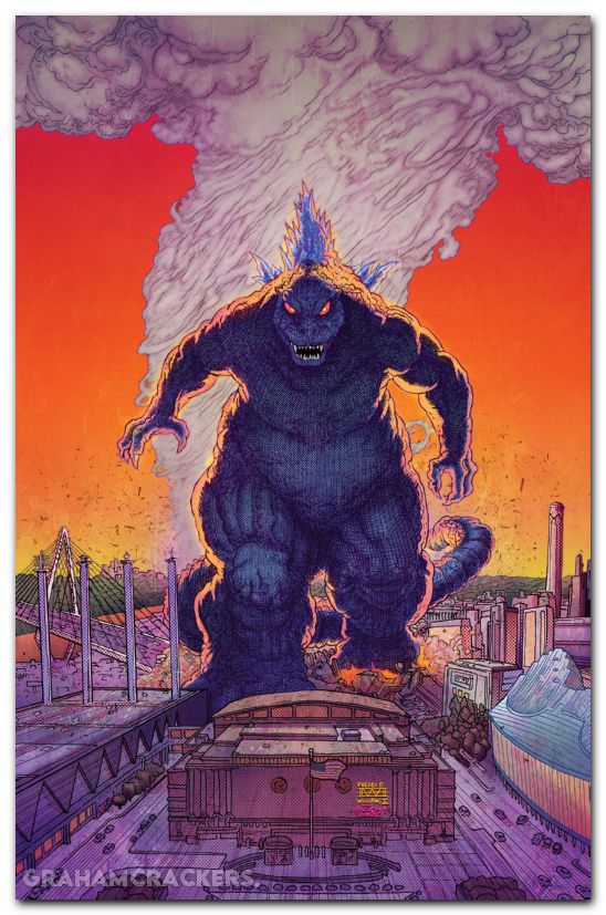 Godzilla Vs America Kansas City #1 (2025) cover c williams ii virgin variant