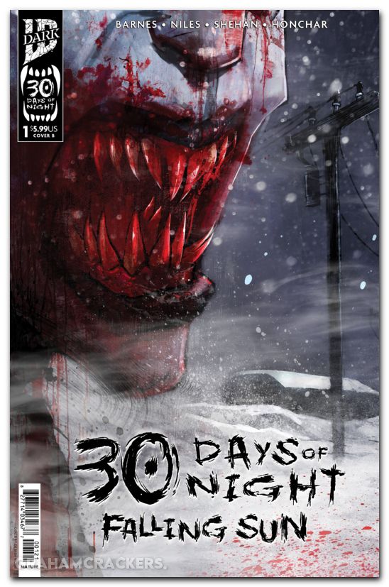 30 Days Of Night Falling Sun #1 (2025) cover b worm variant