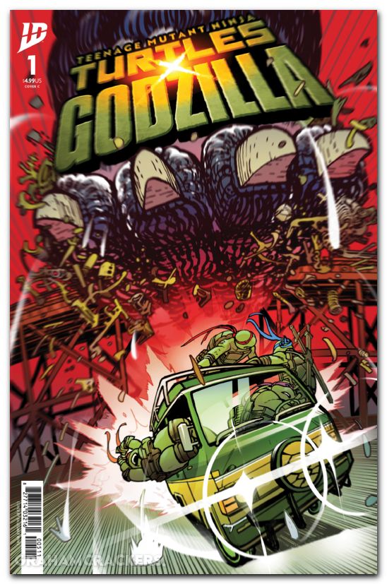Teenage Mutant Ninja Turtles X Godzilla #1 (2025) cover c rivas variant