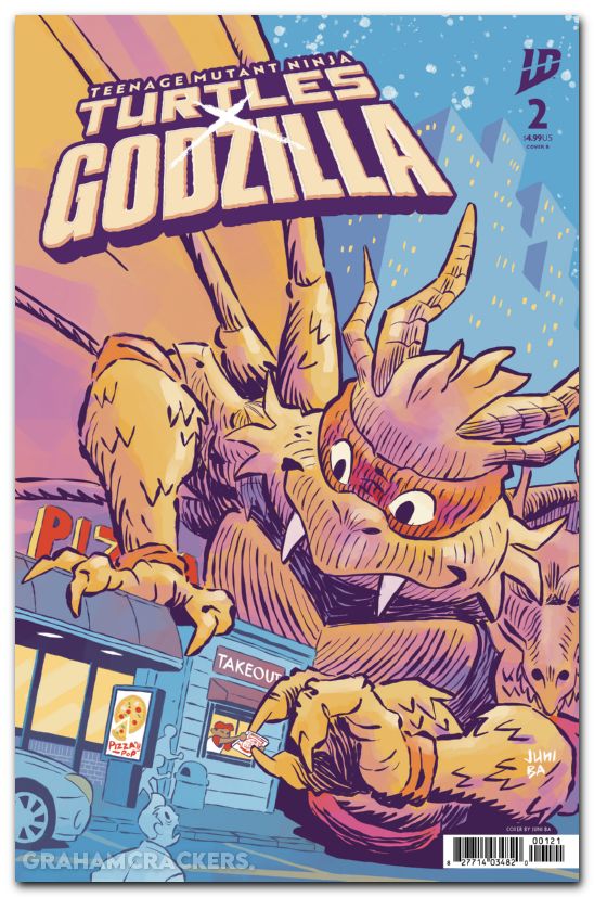 Teenage Mutant Ninja Turtles X Godzilla #2 (2025) cover b ba variant