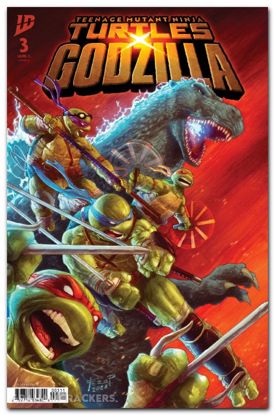 Teenage Mutant Ninja Turtles X Godzilla #3 (2025) cover a