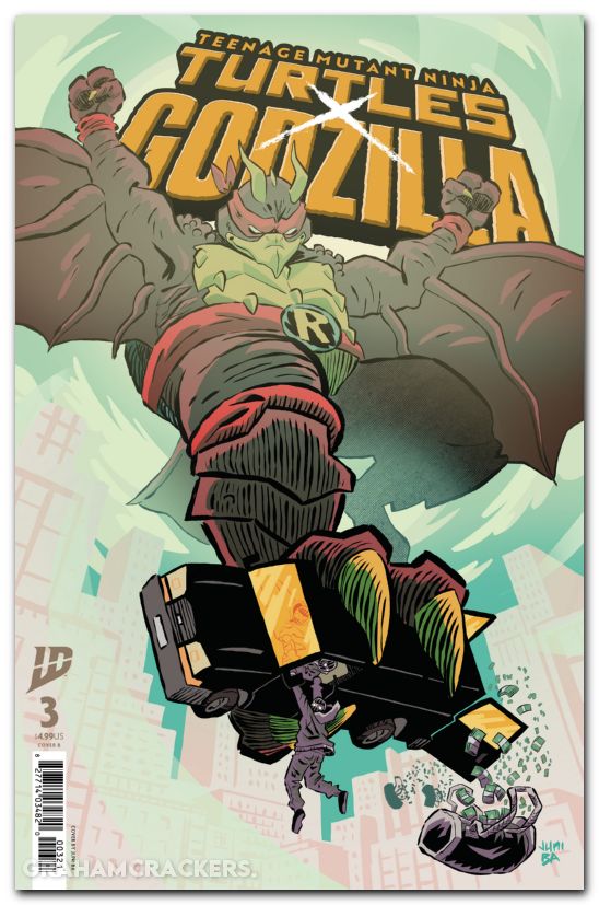 Teenage Mutant Ninja Turtles X Godzilla #3 (2025) cover b ba variant