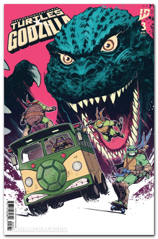 Teenage Mutant Ninja Turtles X Godzilla #3 (2025) cover c wijngaard variant