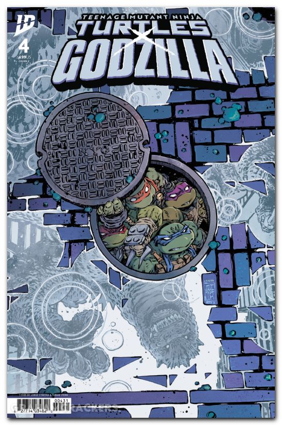 Teenage Mutant Ninja Turtles X Godzilla #4 (2025) cover c corona variant