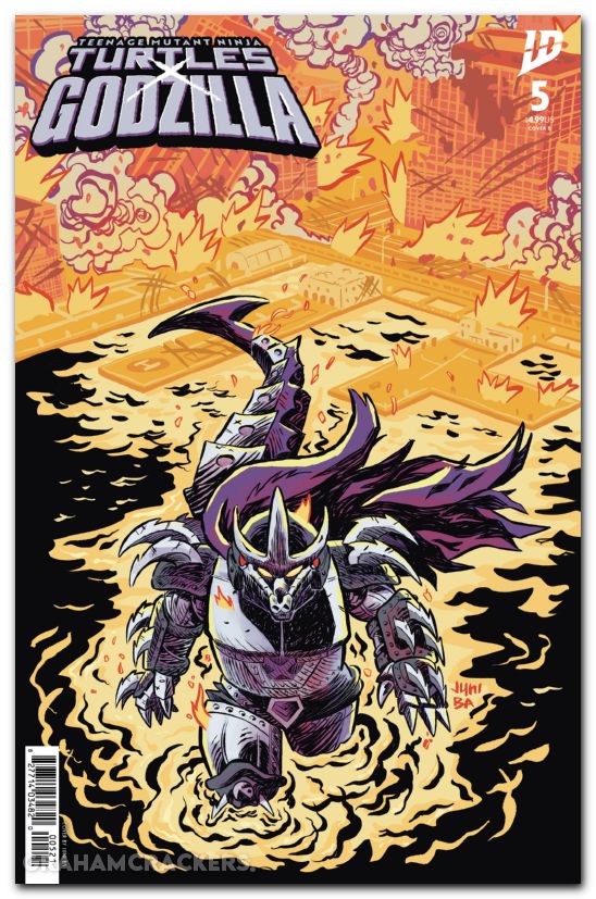 Teenage Mutant Ninja Turtles X Godzilla #5 (2025) cover b ba variant