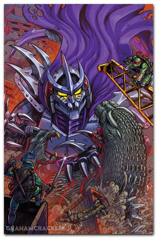 Teenage Mutant Ninja Turtles X Godzilla #5 (2025) cover d frank virgin variant