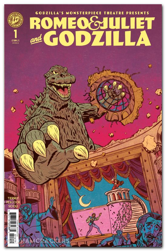 Godzillas Monsterpiece Theatre Presents #1 (2026) Romeo And Juliet And Godzilla cover b peacock variant