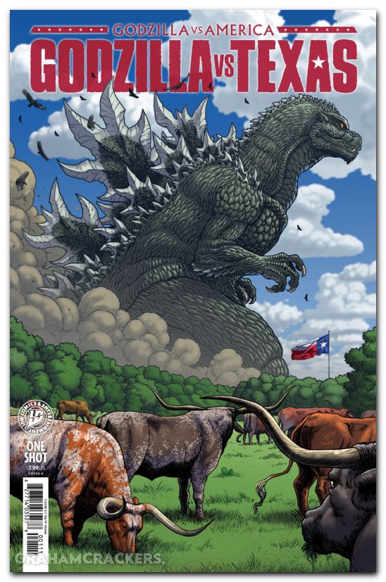 Godzilla Vs America Texas #1 (2026) cover a