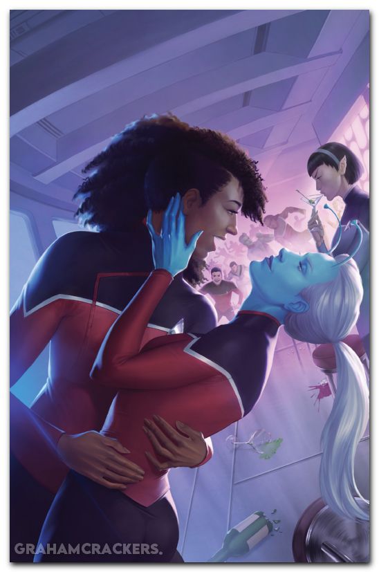 Star Trek Celebrations #1 (2026) cover e jalando on virgin variant