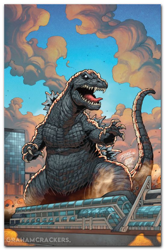 Godzilla Vs America San Diego #1 (2026) cover c lim virgin variant