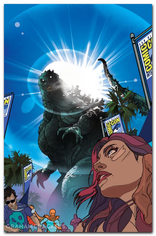 Godzilla Vs America San Diego #1 (2026) cover d ward virgin variant